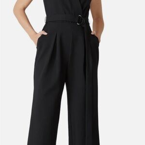 BCBG Classic Black Belted Jumpsuit